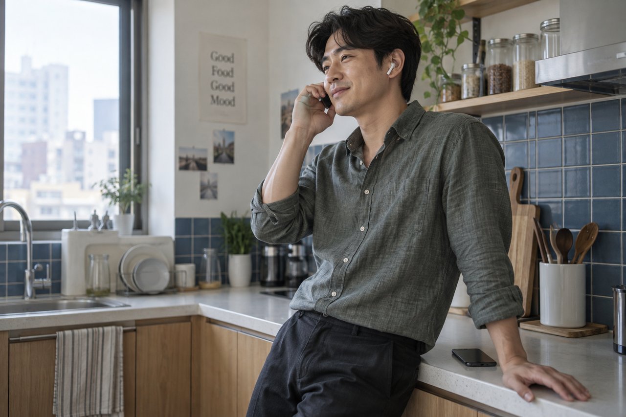 전화가 부담스러운 연인과 연락 방식 맞추는 법 — AI 연출 이미지