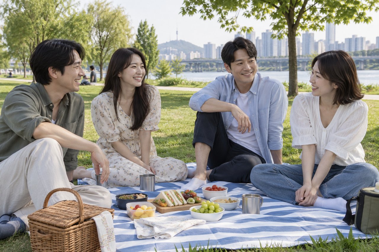 연애하면서 친구 만나는 시간 어떻게 조율할까 — AI 연출 이미지
